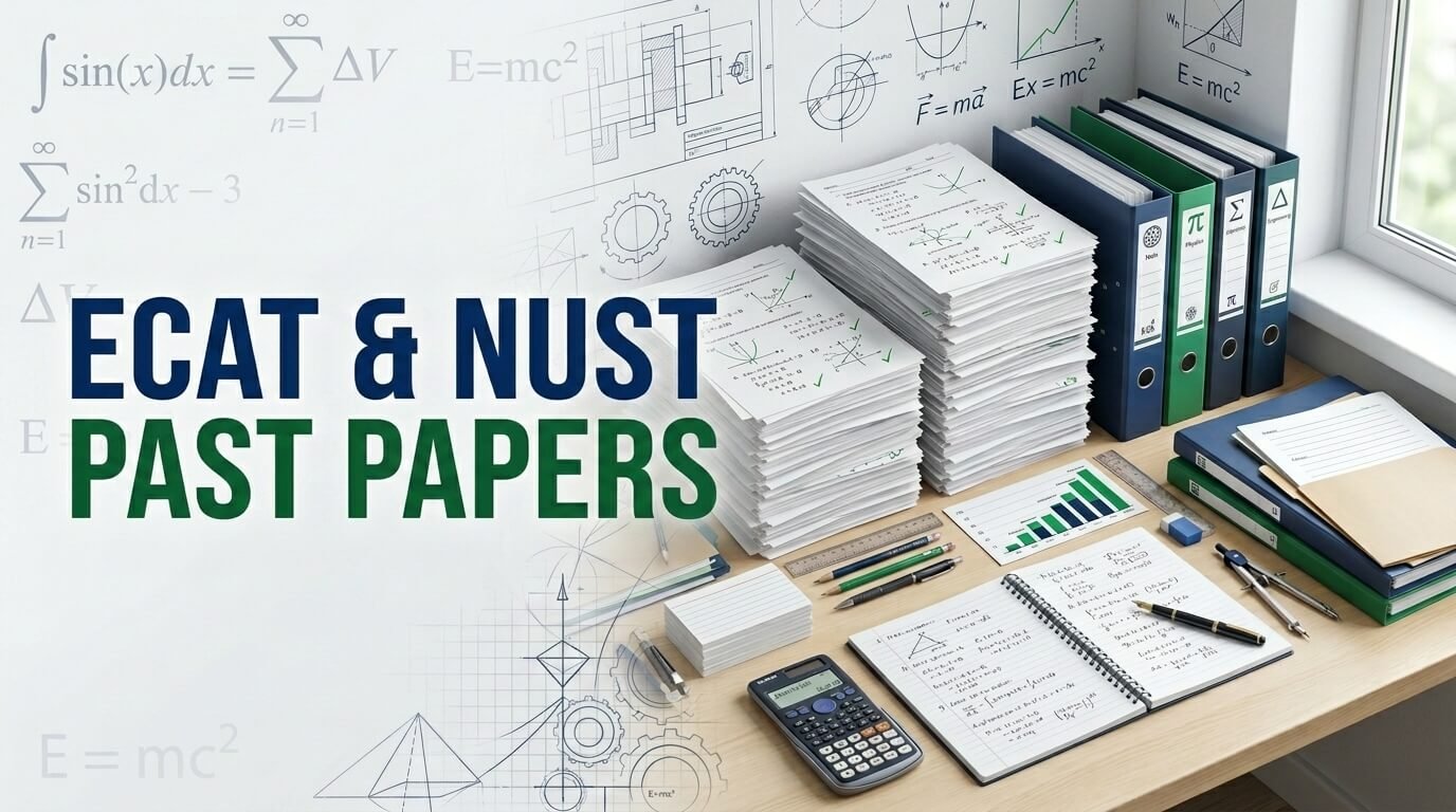 ECAT, NUST Past Papers solved STEP by STEP