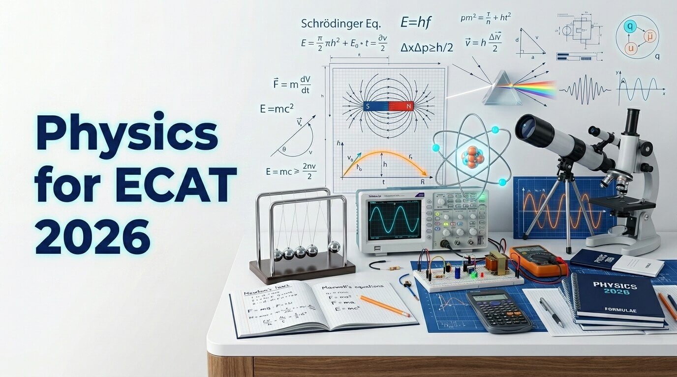 ECAT Physics 2026 – Complete Concept Mastery & Interactive Test Prep
